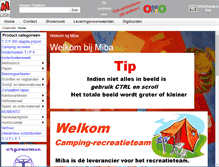 Tablet Screenshot of miba.nl